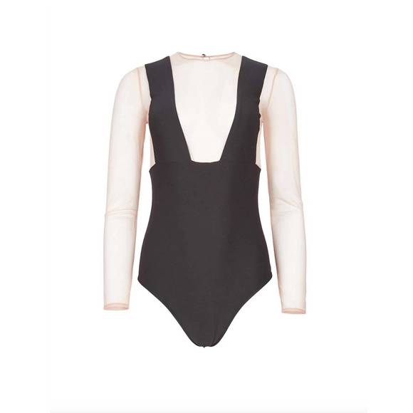 NEW FLEUR DU MAL suspender bodysuit in black - Picture 4 of 4